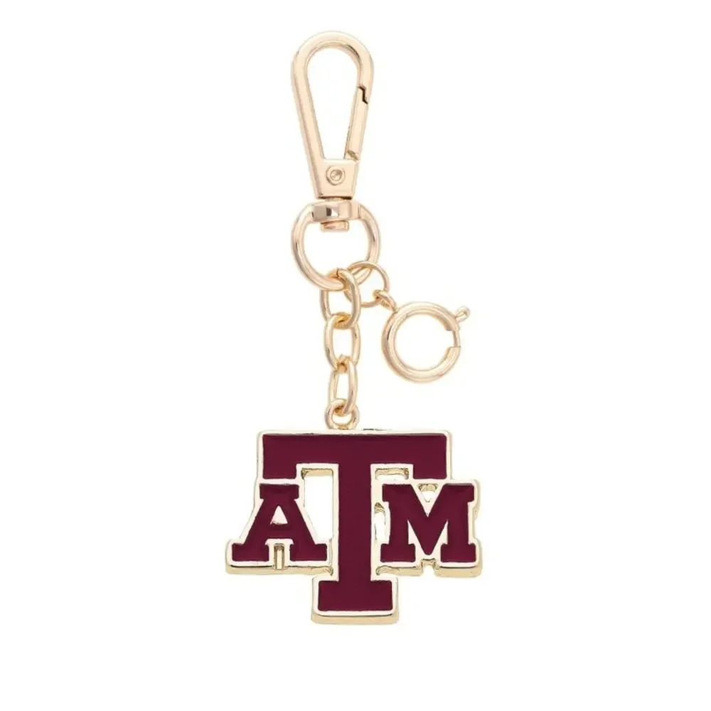 Texas A&M Aggies Enamel Logo Keychain Bag Charm